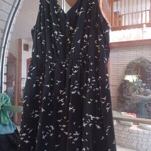 Just Found Women's Short Summer Dress 2X Black & White